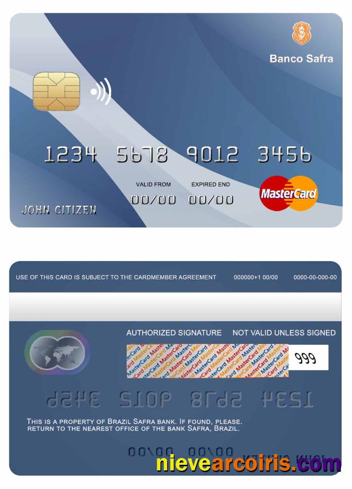 Brazil Safra bank mastercard